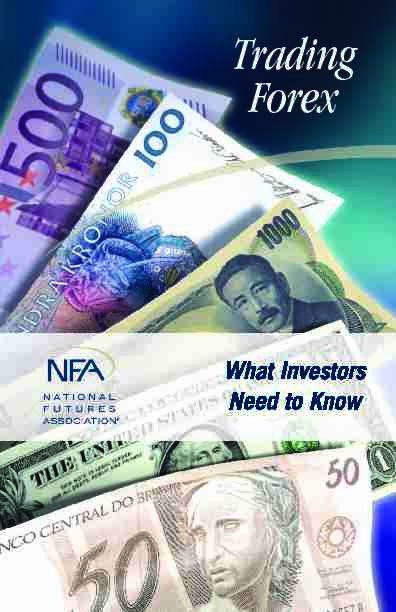 [PDF] Trading Forex: What Investors Need to Know - National Futures