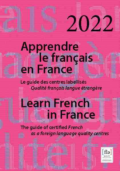 Learn French in France Apprendre le français en France