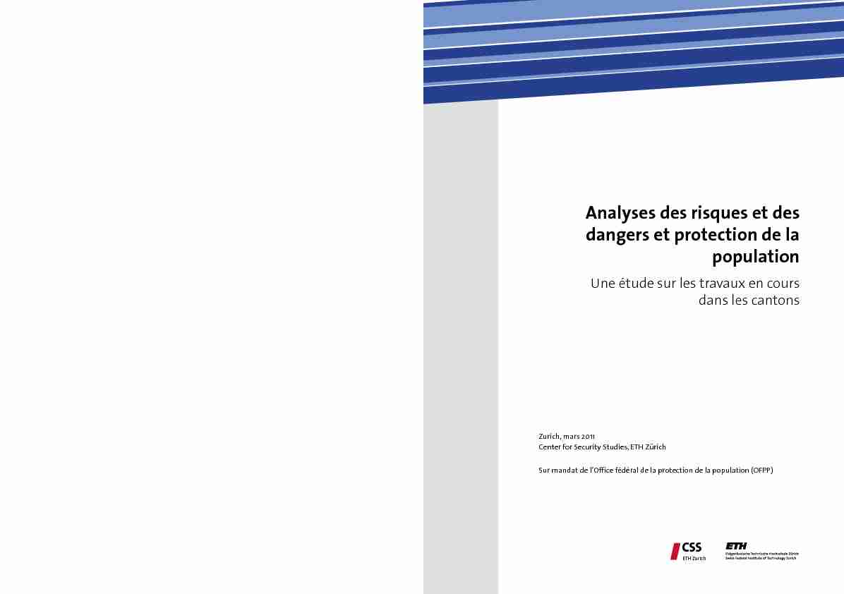 [PDF] Risiko - Center for Security Studies - ETH Zürich