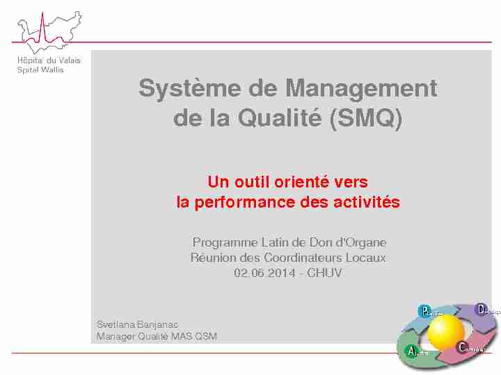 [PDF] Système de Management de la Qualité (SMQ) - Programme Latin de