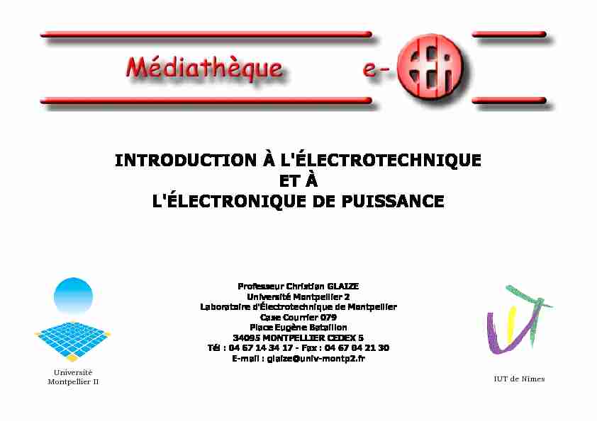 [PDF] DEA dÉlectronique de Montpellier - Forum Futura Sciences