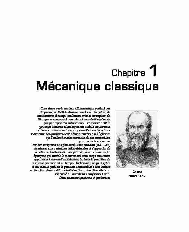 [PDF] Mécanique classique