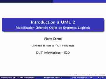 Introduction à UML 2 - LIPN