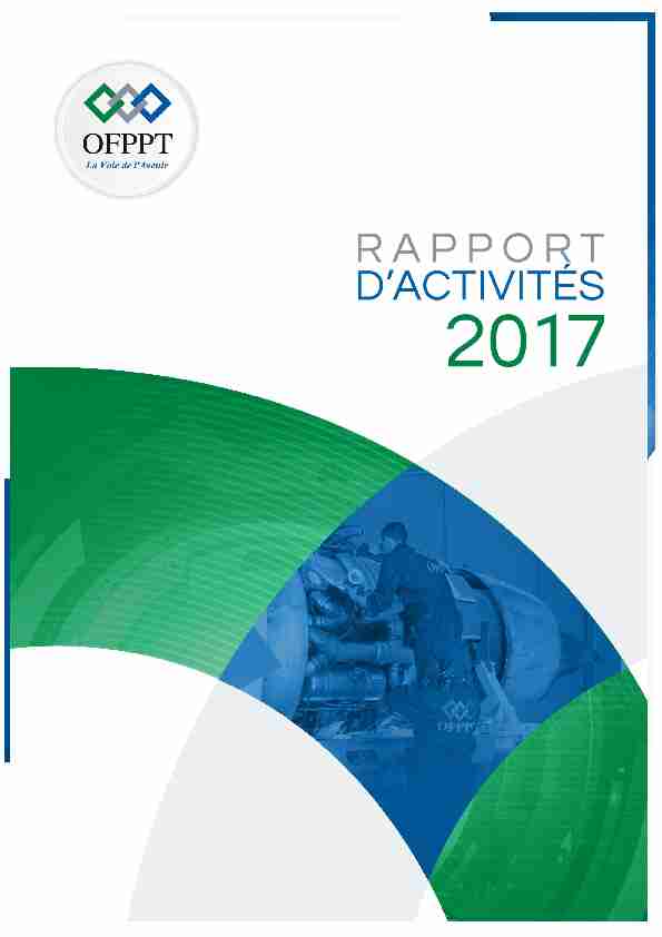[PDF] Rapport dactivités 2017 - OFPPT