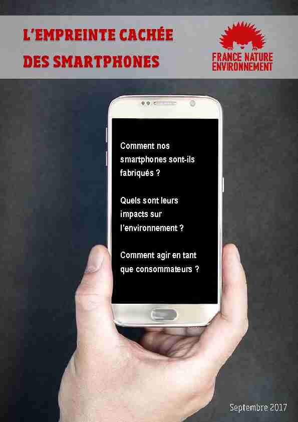 [PDF] smartphones - Actu Environnement