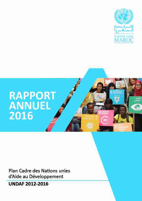 RAPPORT ANNUEL 2016