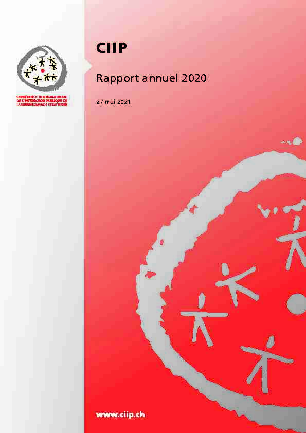 CIIP - Rapport annuel 2020