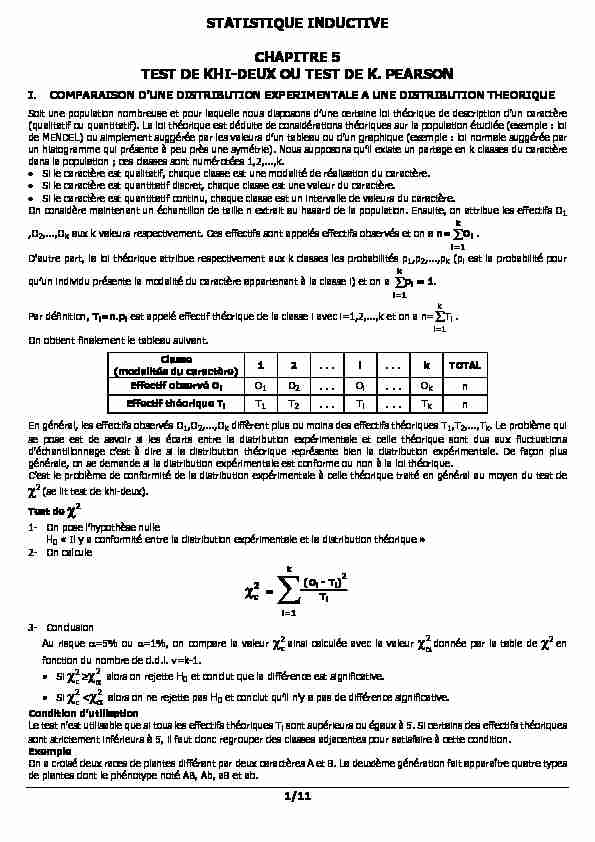 [PDF] statistique inductive chapitre 5 test de khi-deux ou test de k pearson