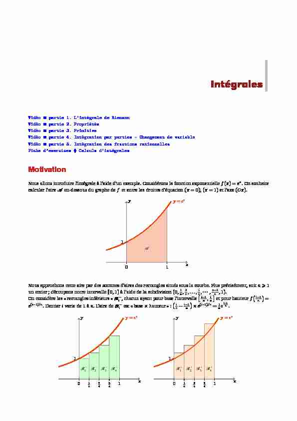 [PDF] Intégrales - Exo7 - Cours de mathématiques