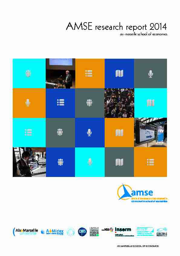 AMSE research report 2014