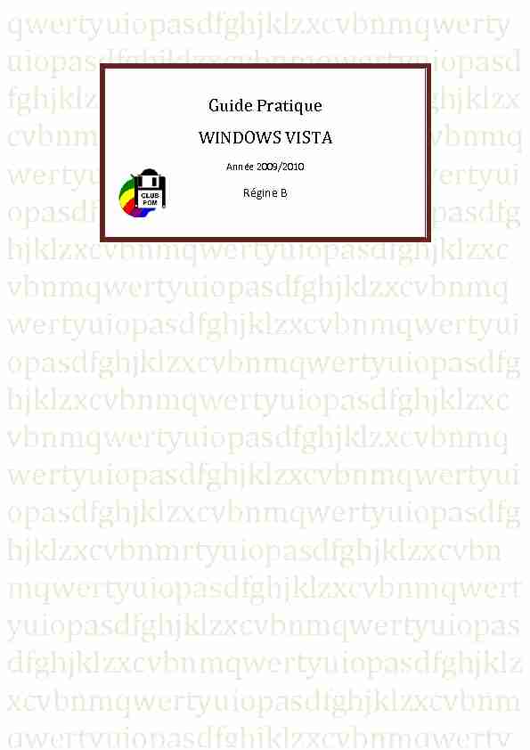 [PDF] Windows Vista - mes fiches pratiques