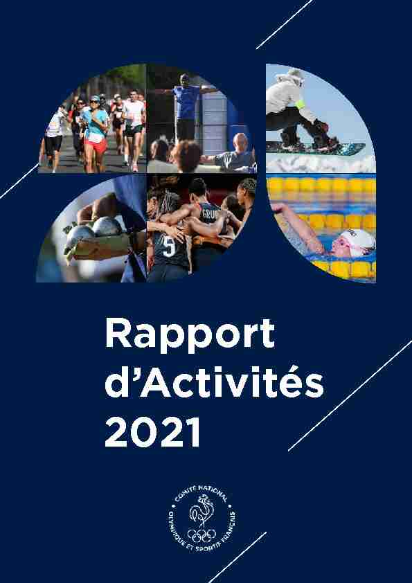 Rapport dActivités 2021
