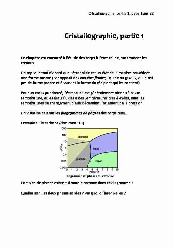 [PDF] Cristallographie partie 1 - Chimie - PCSI