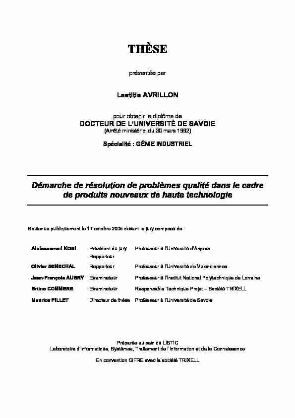 [PDF] Thèse Laetitia Avrillon - Projets du LISTIC
