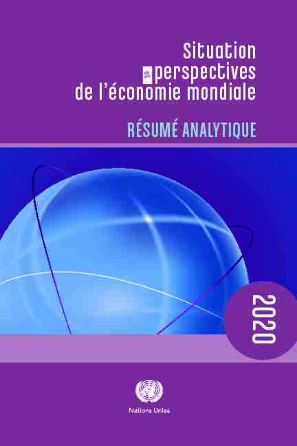 [PDF] Situation et perspectives de léconomie mondiale