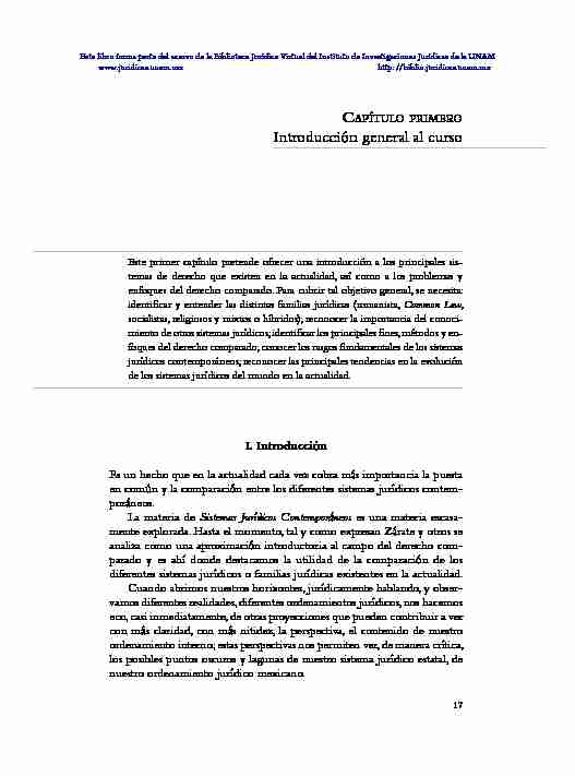 [PDF] Capítulo primero Introducción general al curso - UNAM