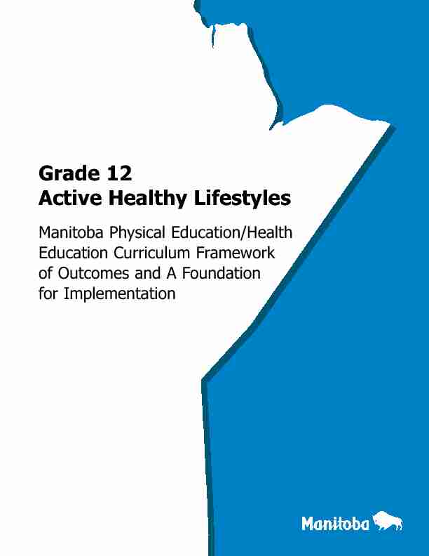Grade 12 Active Healthy Lifestyles