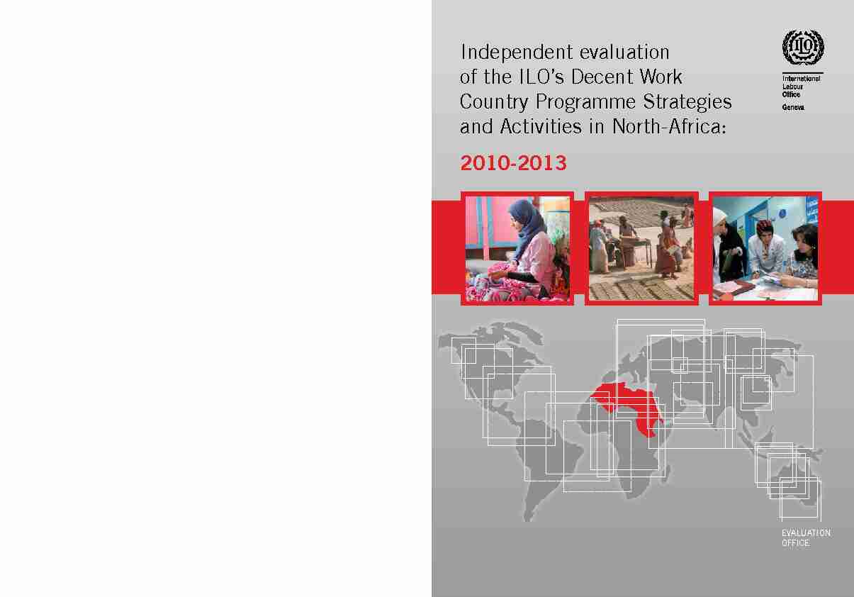 Independent evaluation of the ILOs Decent Work Country