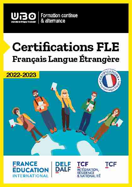 Certifications FLE