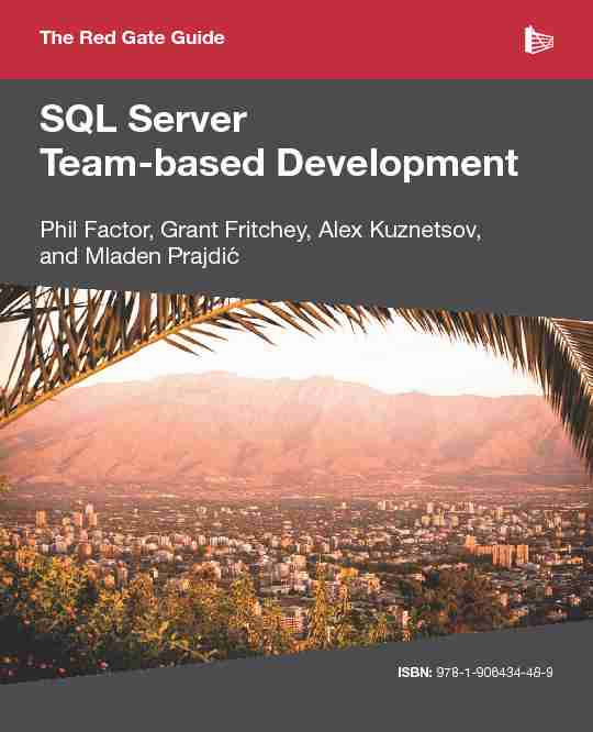 The Red Gate Guide to SQL Server Team-based Development