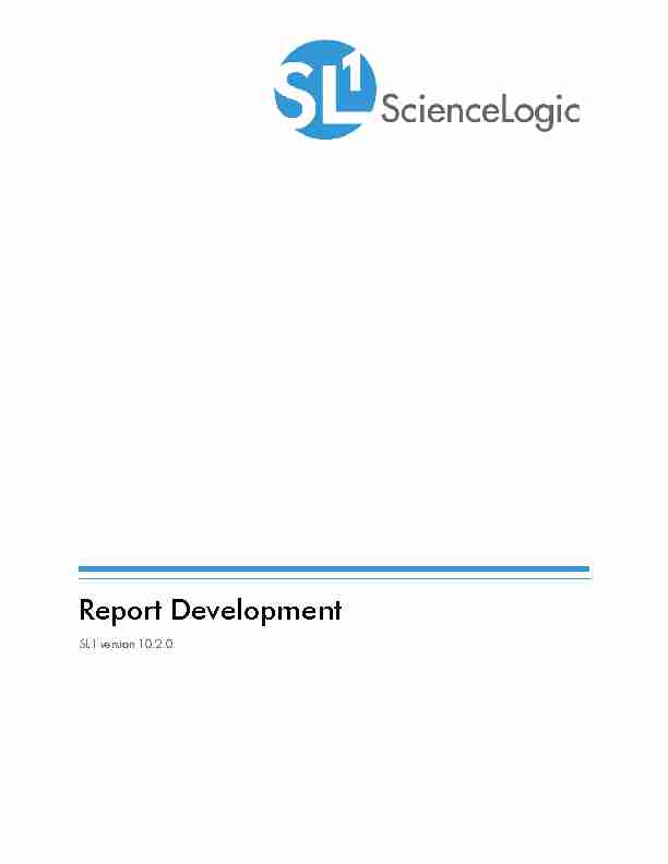 Report Development (Version 10.2.0)
