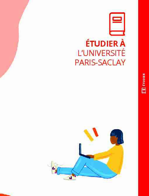ÉTUDIER À LUNIVERSITÉ PARIS-SACLAY