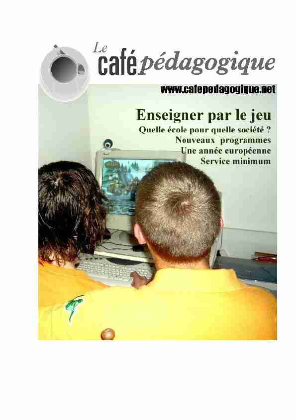 [PDF] PDF - Café pédagogique
