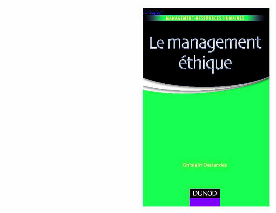 Le management éthique