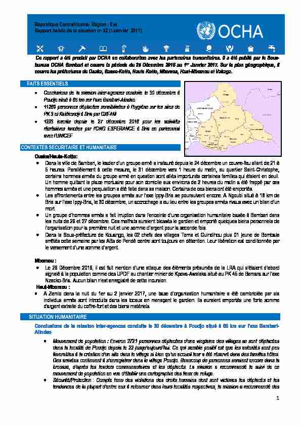 01-01- 2017 Rapport de la situation humanitaire Zone Est VF.