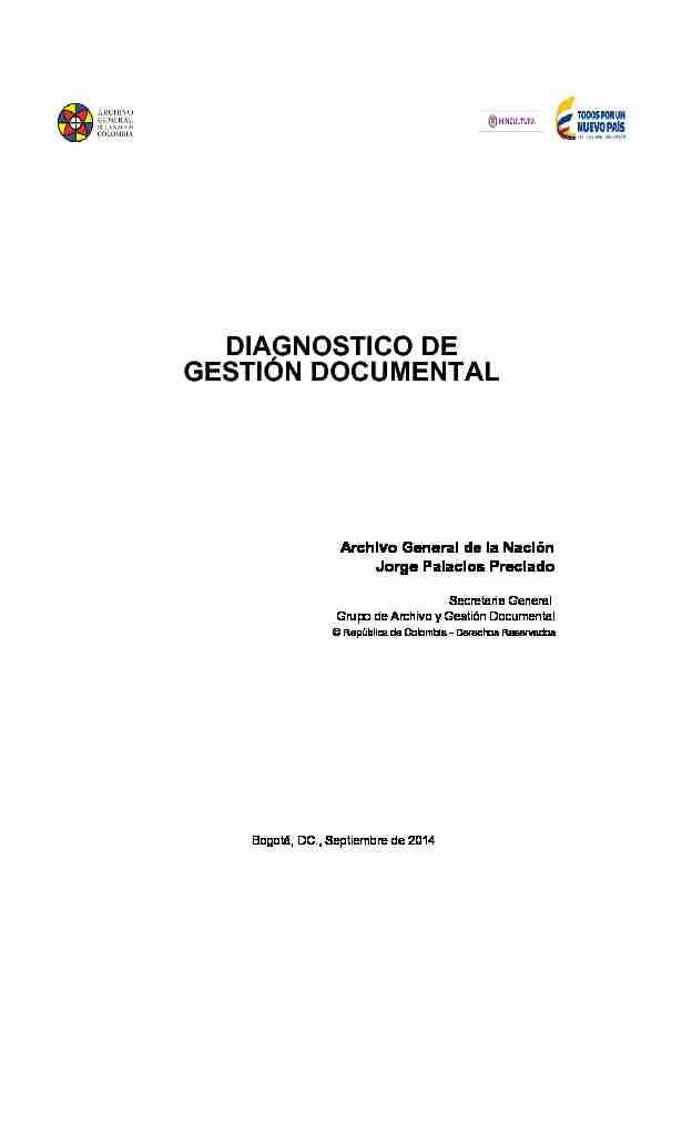 DIAGNOSTICO DE GESTIÓN DOCUMENTAL
