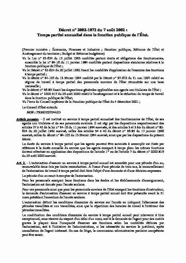 [PDF] Le décret 2002-1072 - Amue