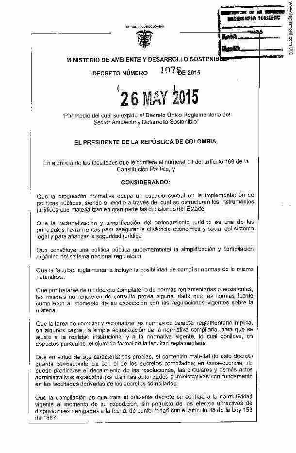 Decreto 1076 de 2015