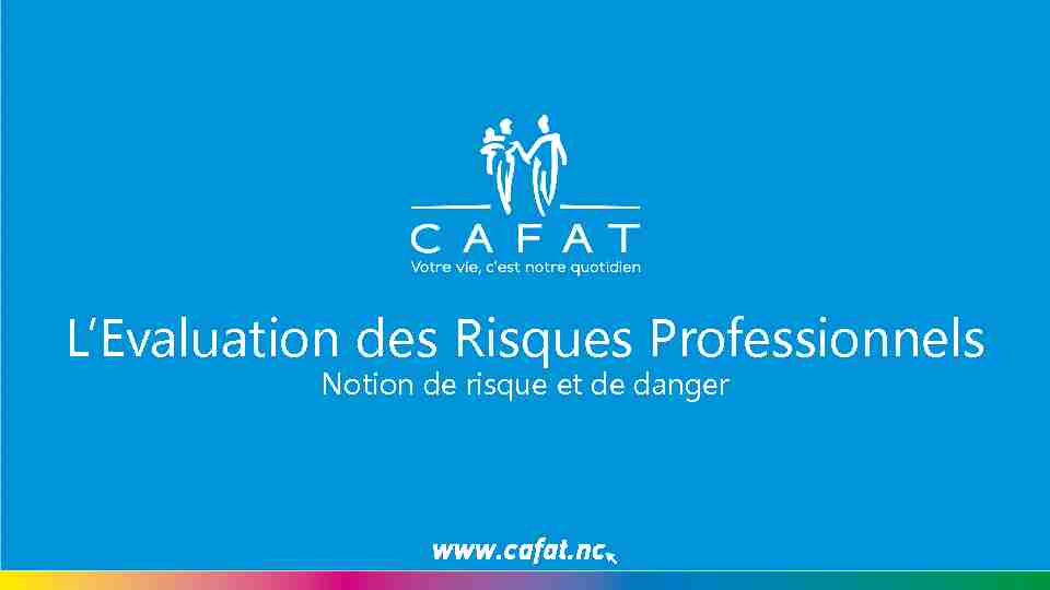 [PDF] LEvaluation des Risques Professionnels - CAFAT