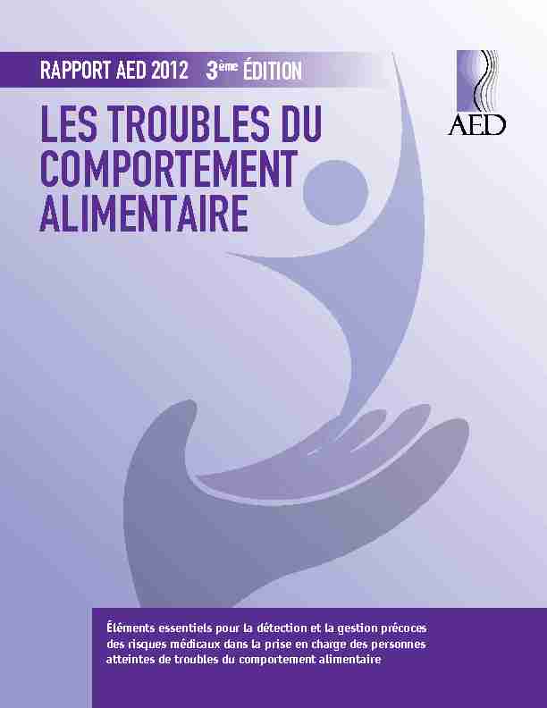 [PDF] LES TROUBLES DU COMPORTEMENT ALIMENTAIRE