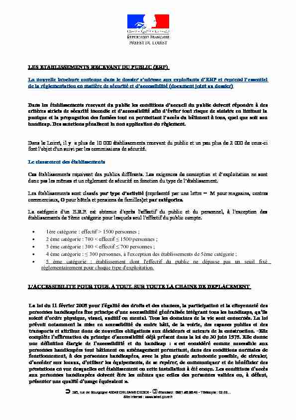 [PDF] ERP - Les services de lÉtat dans le Loiret
