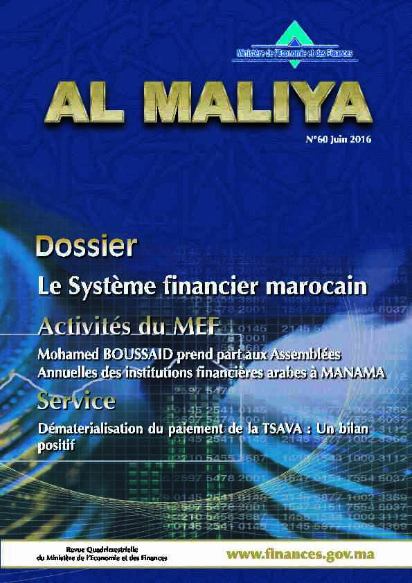 [PDF] Le système financier marocain