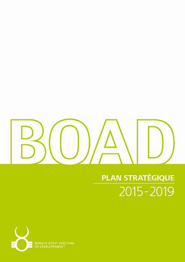 Plan stratégique 2015-2019