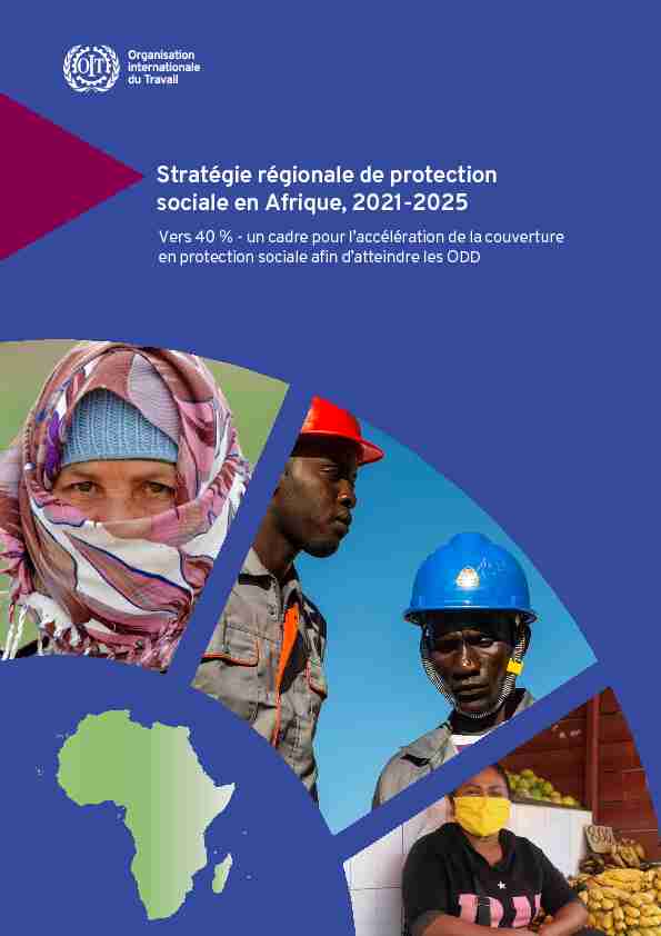 Stratégie régionale de protection sociale en Afrique 2021-2025