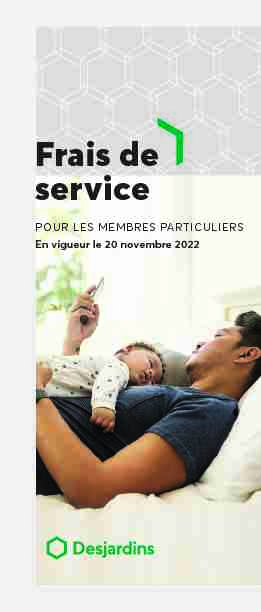 [PDF] Frais de service - Desjardins