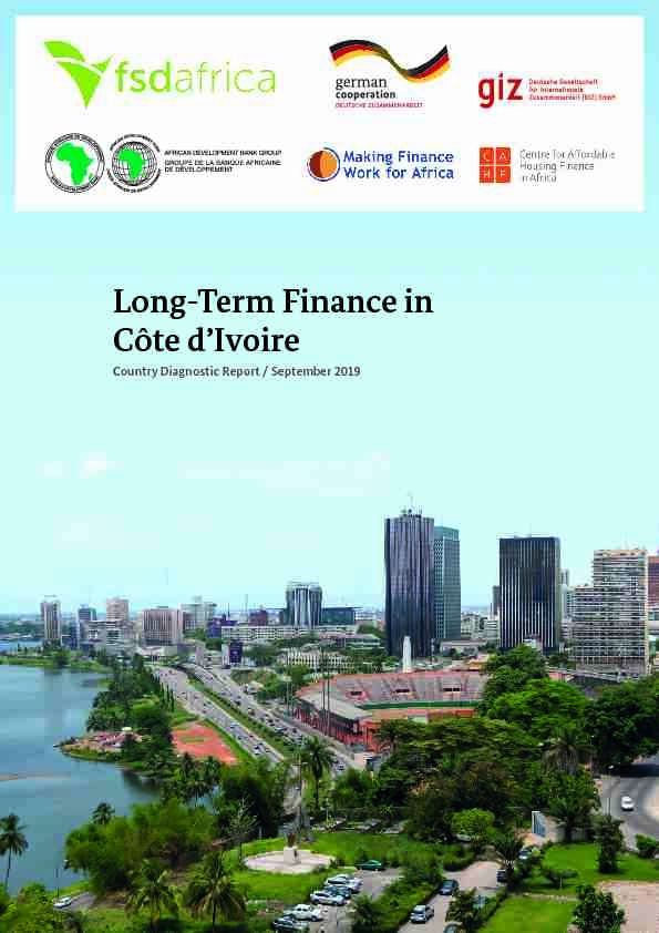 Long-Term Finance in Côte dIvoire