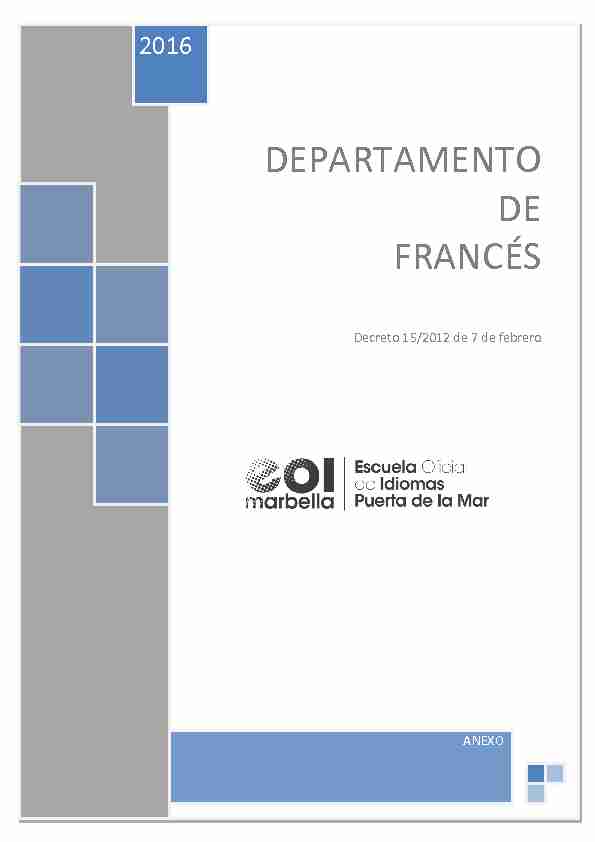 [PDF] DEPARTAMENTO DE FRANCÉS - EOI Marbella