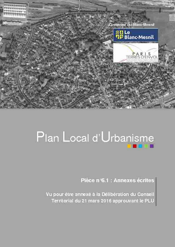 Plan Local dUrbanisme