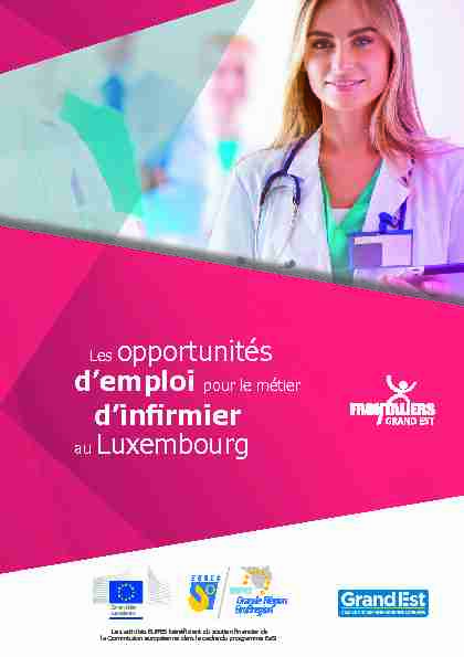 Les opportunités dinfirmier au Luxembourg