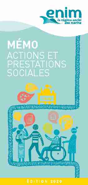 ACTIONS ET PRESTATIONS SOCIALES