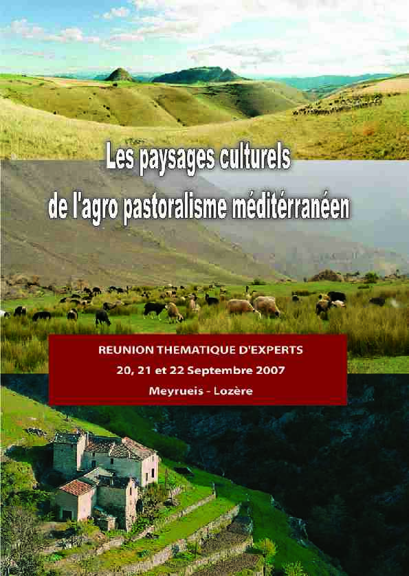 Les Paysages culturels de lagro-pastoralisme méditerranéen
