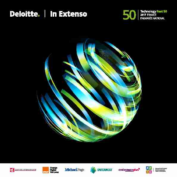 In Extenso - Technology Fast 50 2017 France
