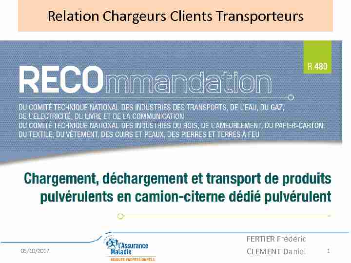 Relation Chargeurs Clients