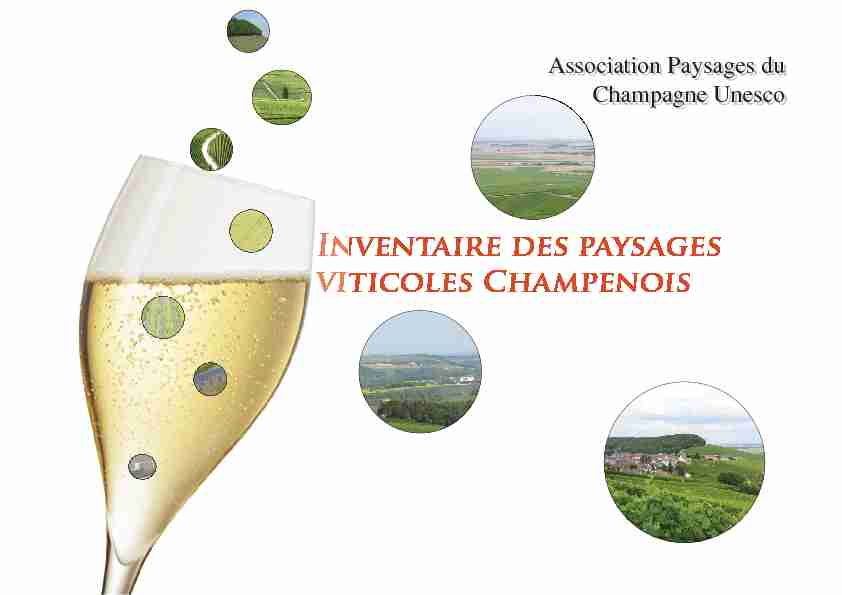 Inventaire des paysages viticoles Champenois