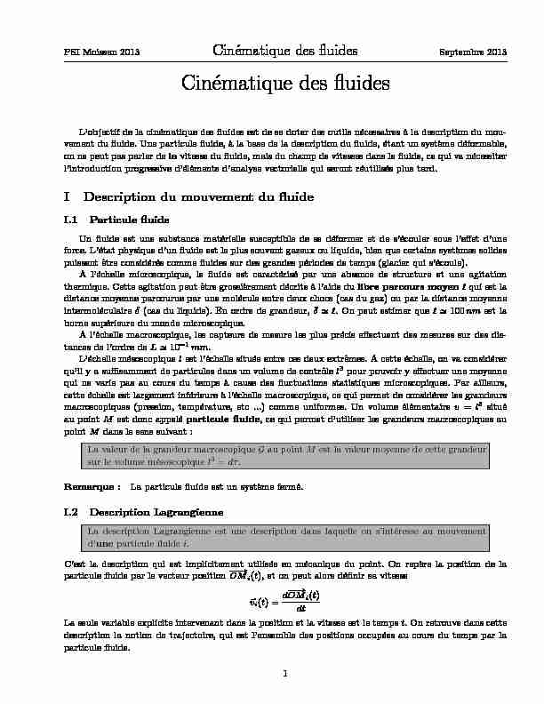 [PDF] Cinématique des fluides  PSI physique Moissan