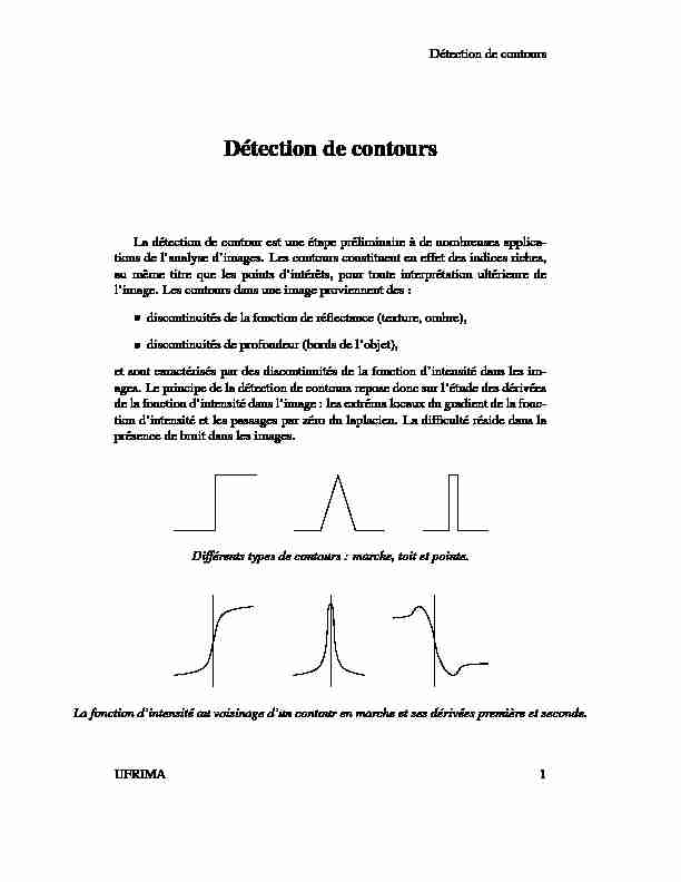 [PDF] Détection de contours - F Devernay